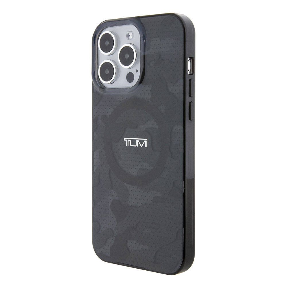 iPhone 15 Pro Max Kılıf TUMI orijinal Lisanslı M-safe Şarj Özellikli PC TPU Çift Katmanlı Kamuflaj Desenli Kılıf