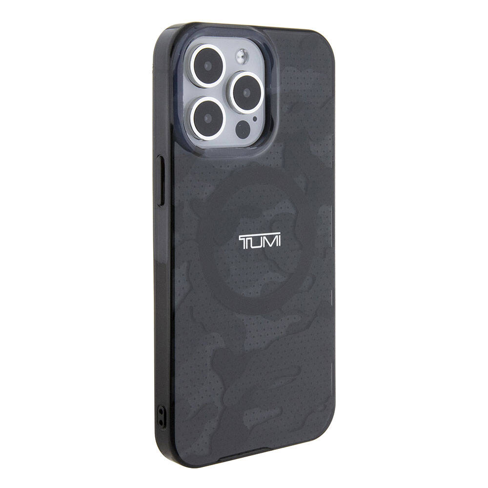 iPhone 15 Pro Max Kılıf TUMI orijinal Lisanslı M-safe Şarj Özellikli PC TPU Çift Katmanlı Kamuflaj Desenli Kılıf