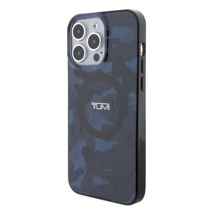 iPhone 15 Pro Max Kılıf TUMI orijinal Lisanslı M-safe Şarj Özellikli PC TPU Çift Katmanlı Kamuflaj Desenli Kılıf