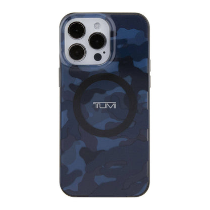 iPhone 15 Pro Max Kılıf TUMI orijinal Lisanslı M-safe Şarj Özellikli PC TPU Çift Katmanlı Kamuflaj Desenli Kılıf