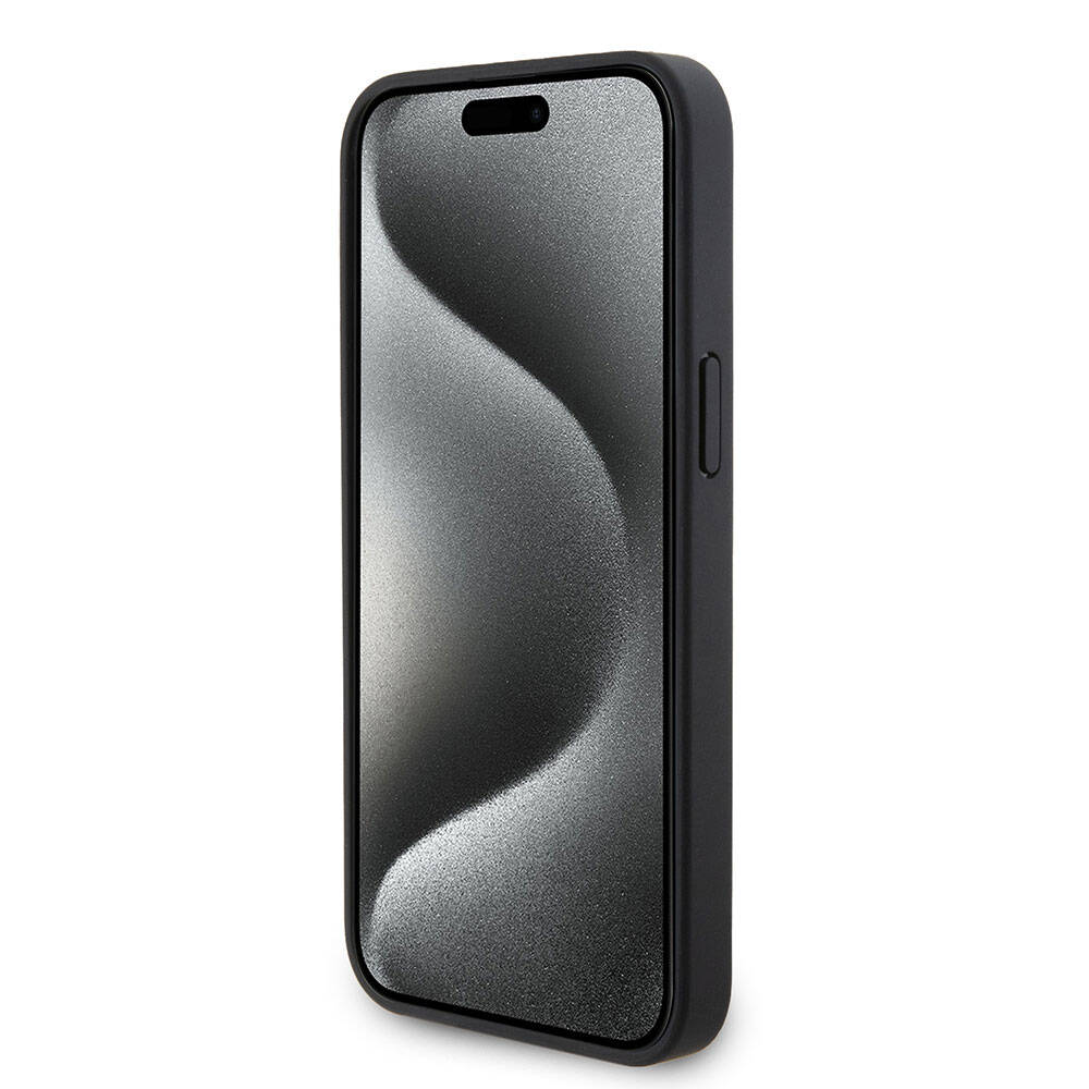 iPhone 15 Pro Max Kılıf U.S. Polo Assn. Orijinal Lisanslı Suni Deri Arka Yüzey Baskı Logolu Örgü Desenli Kılıf