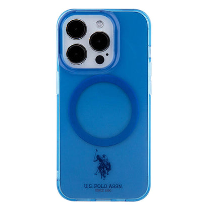 iPhone 15 Pro Max Kılıf U.S. Polo Assn. orijinal Lisanslı M-safe Şarj Özellikli Transparan Tasarım Kılıf