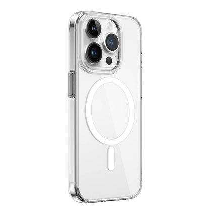 iPhone 15 Pro Max Kılıf Wiwu BC-022 M-safe Şarj Özellikli Şeffaf Transparan Kılıf