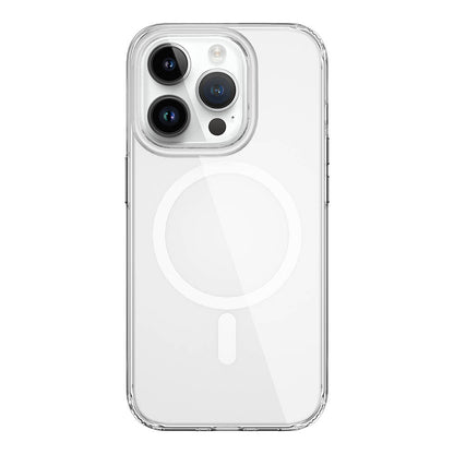 iPhone 15 Pro Max Kılıf Wiwu BC-022 M-safe Şarj Özellikli Şeffaf Transparan Kılıf