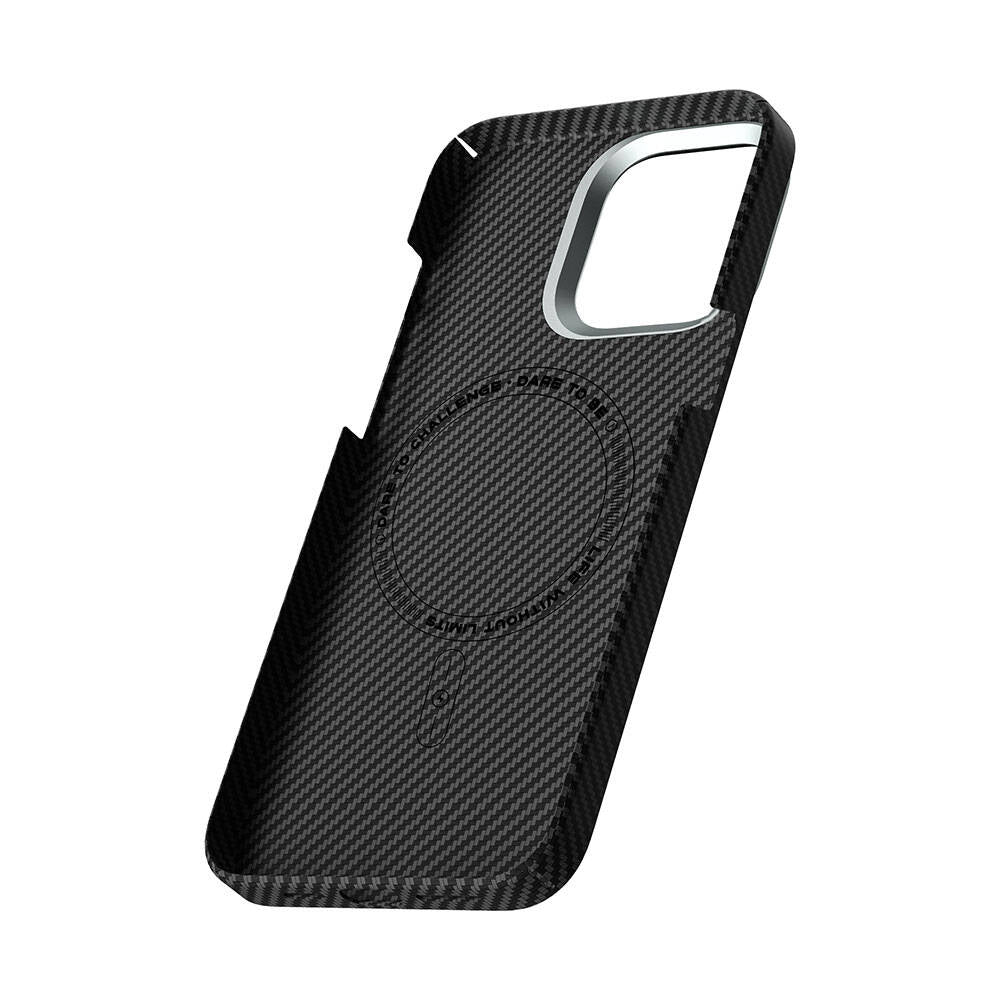 iPhone 15 Pro Max Kılıf Wiwu KJZ-017 Karbon Fiber 600D Explore Kevlar Kılıf