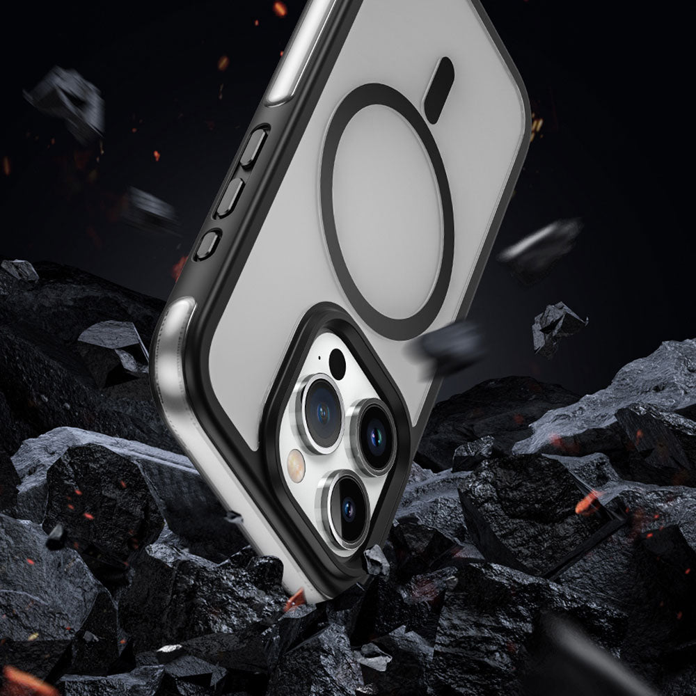 iPhone 15 Pro Max Kılıf Wiwu ZKK-012 M-safe Şarj Özellikli Air Cushion Kılıf