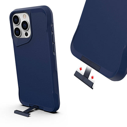 iPhone 15 Pro Max Kılıf Zore Airbag Kenarlı T-Max Mat Standlı Kılıf