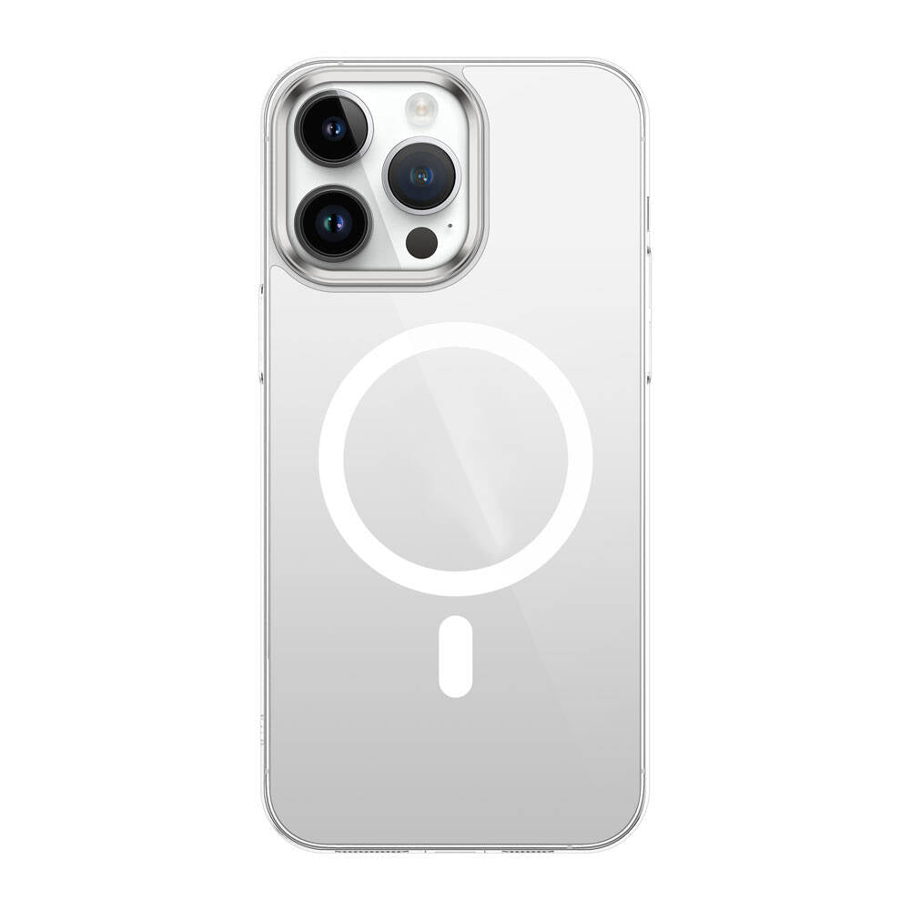 iPhone 15 Pro Max Kılıf Zore Wireless Şarj Özellikli Şeffaf G-Glass Kılıf