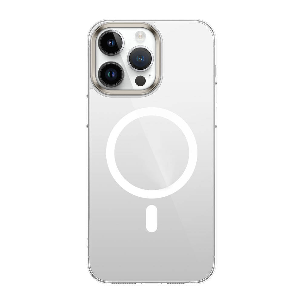 iPhone 15 Pro Max Kılıf Zore Wireless Şarj Özellikli Şeffaf G-Glass Kılıf