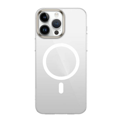iPhone 15 Pro Max Kılıf Zore Wireless Şarj Özellikli Şeffaf G-Glass Kılıf