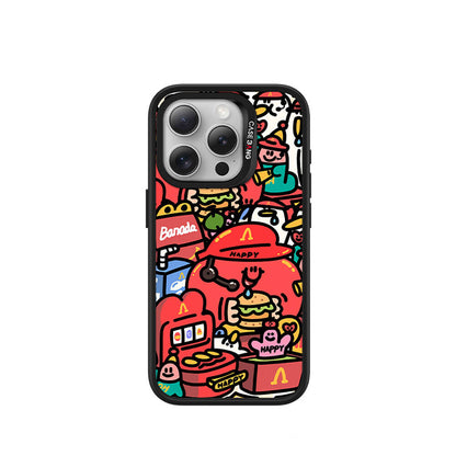 iPhone 15 Pro Max M-safe Şarj Özellikli Casebang Ahhey Serisi Arka Panel