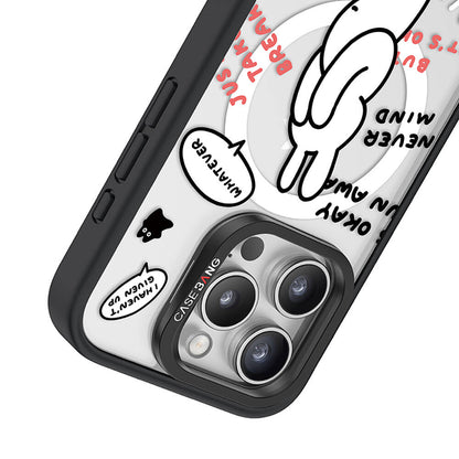 iPhone 15 Pro Max M-safe Şarj Özellikli Casebang Chill Out Serisi Mıknatıslı Arka Panel