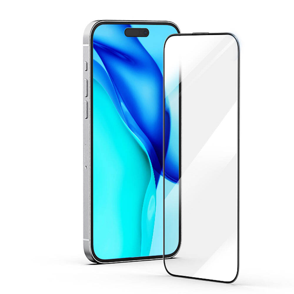 iPhone 15 Pro Max Recci RSP-A23HD Full Transparan Temperli Cam Ekran Koruyucu