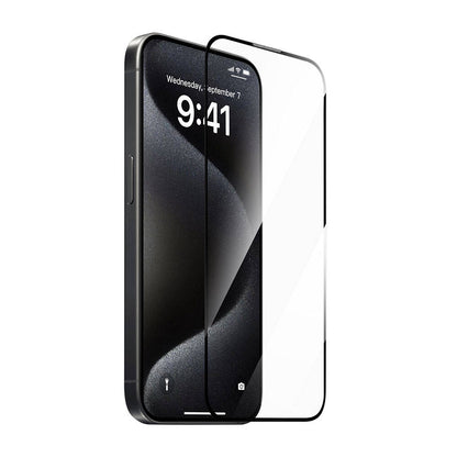 iPhone 15 Pro Wiwu GT-008 Polimer Oleofobik Kaplama Şeffaf Pürüzsüz Temperli Cam Ekran Koruyucu 10'lu Paket