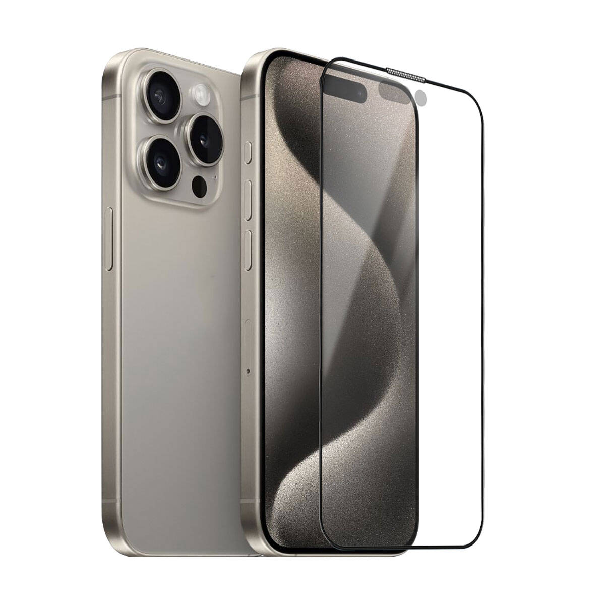 iPhone 15 Pro Wiwu iVista Screen Matte Ultra Güçlü Temperli Mat Ekran Koruyucu