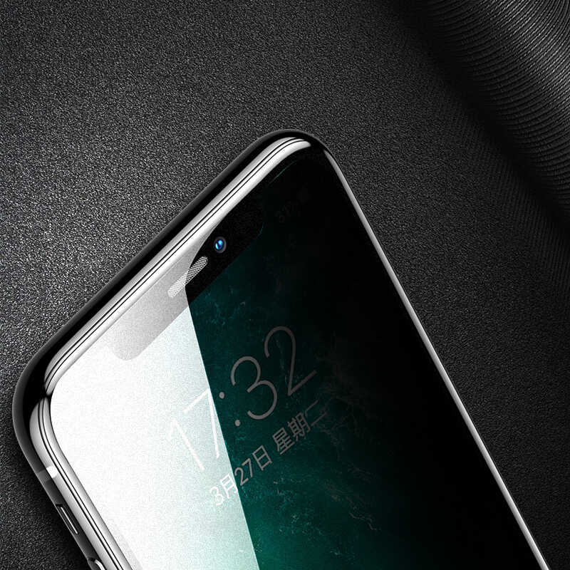 iPhone 15 Pro Zore Anti-Dust Privacy Temperli Ekran Koruyucu