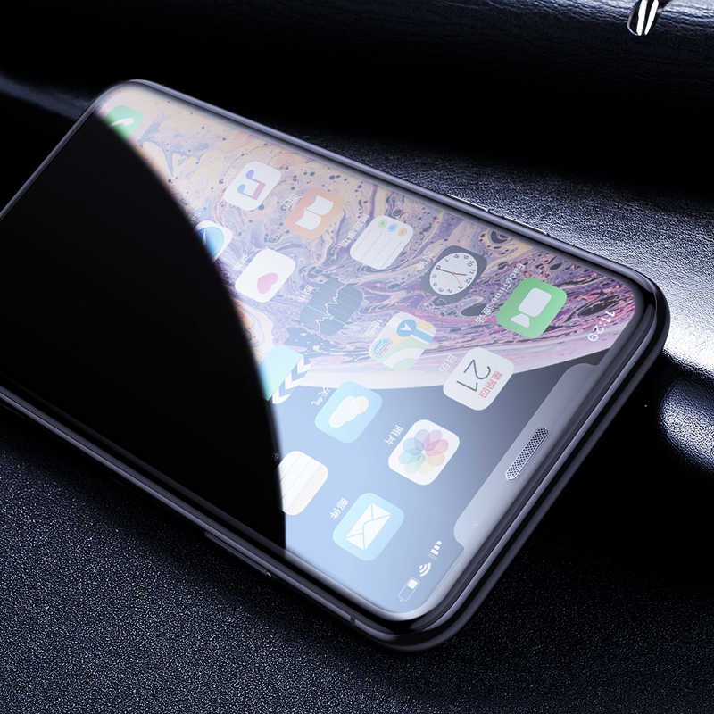 iPhone 15 Pro Zore Anti-Dust Privacy Temperli Ekran Koruyucu