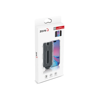 iPhone 15 Pro Zore Kolay Uygulama Aparatlı 5D Magic Privacy Glass Hayalet Cam Ekran