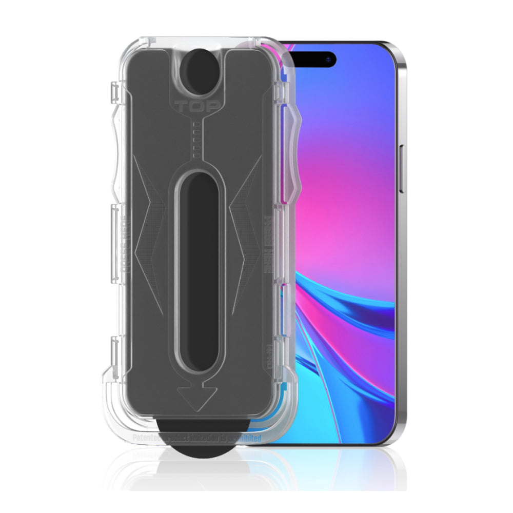 iPhone 15 Pro Zore Kolay Uygulama Aparatlı 5D Magic Privacy Glass Hayalet Cam Ekran