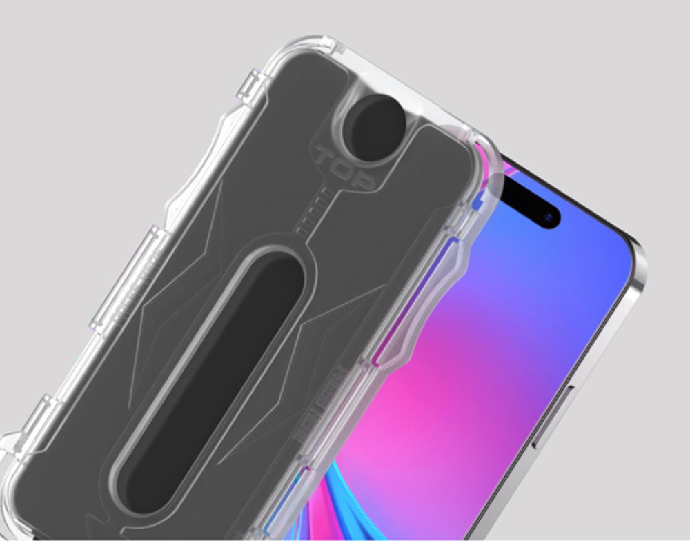 iPhone 15 Pro Zore Kolay Uygulama Aparatlı 5D Magic Privacy Glass Hayalet Cam Ekran