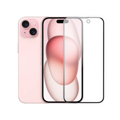 iPhone 15 Wiwu Wi-IP002 2in1 Temperli Cam Ahize Toz Önleyici Ekran Koruyucu ve Kamera Lens Koruyucu Set