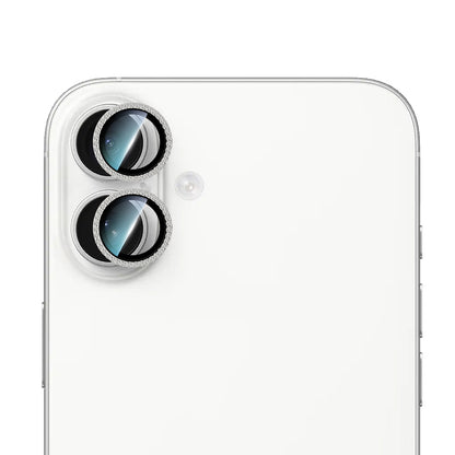 iPhone 16 CaseWorld Alloy Sparkling Diamond Serisi Taşlı Lens Koruyucu