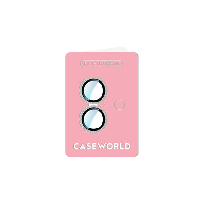 iPhone 16 CaseWorld Alloy Sparkling Diamond Serisi Taşlı Lens Koruyucu