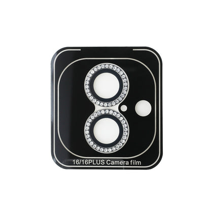 iPhone 16 Guess Orijinal Lisanslı Rhinestone Ekran Koruyucu + Lens Koruyucu 2in1 Aksesuar Seti