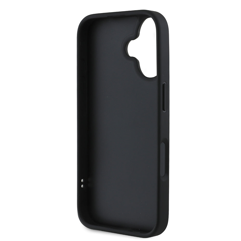 iPhone 16 Kılıf DKNY Orjinal Lisanslı Kartlıklı 3D Yazılı Repeat Texture Pattern Kılıf