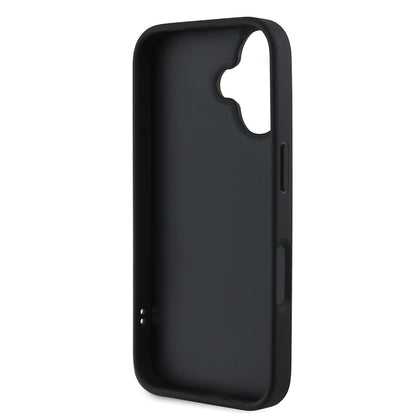 iPhone 16 Kılıf DKNY Orjinal Lisanslı Kartlıklı 3D Yazılı Repeat Texture Pattern Kılıf