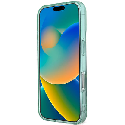 iPhone 16 Kılıf Guess Orijinal Lisanslı M-safe Şarj Özellikli IML Baskılı Jungle Ring Kılıf