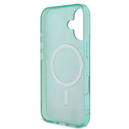 iPhone 16 Kılıf Guess Orijinal Lisanslı M-safe Şarj Özellikli IML Baskılı Jungle Ring Kılıf