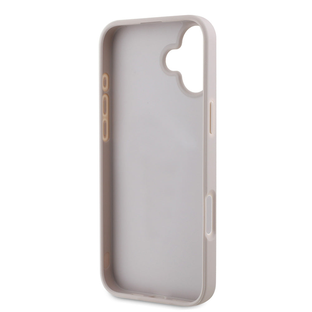 iPhone 16 Kılıf Guess Orijinal Lisanslı PU Deri Şerit Logo Dizaynlı Kılıf