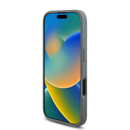 iPhone 16 Kılıf Guess Orijinal Lisanslı Taşlı Arka Yüzey Üçgen Logolu Kılıf