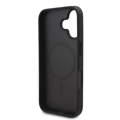 iPhone 16 Kılıf Karl Lagerfeld Orijinal Lisanslı M-safe Şarj Özellikli KL Yazılı Hot Stamp Kılıf