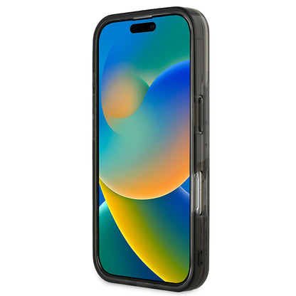 iPhone 16 Kılıf Karl Lagerfeld Orijinal Lisanslı Simli KL Yazılı Monogram Gradient Kılıf