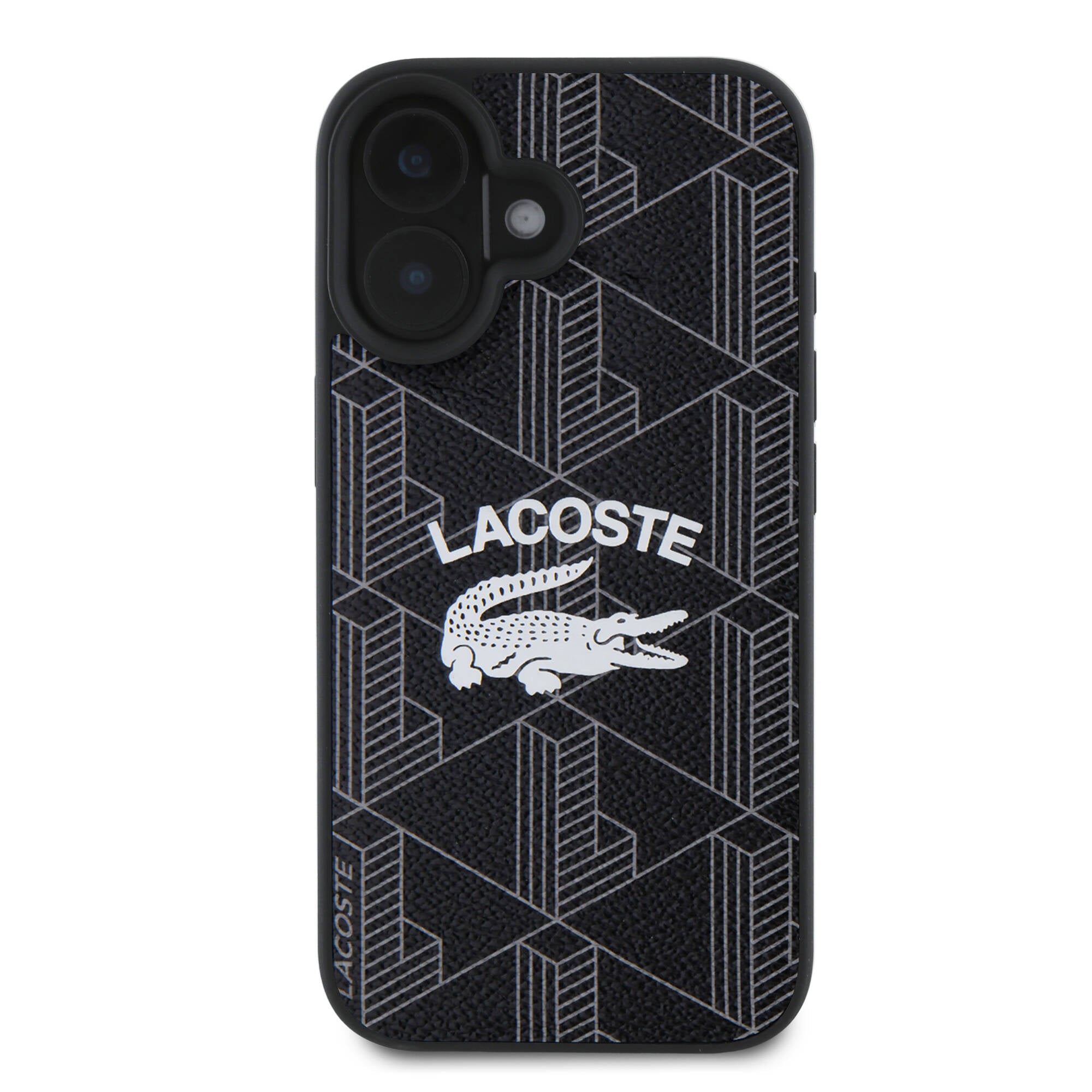 iPhone 16 Kılıf Lacoste Orijinal Lisanslı M-safe Şarj Özellikli Mono Vintage Logo Kılıf