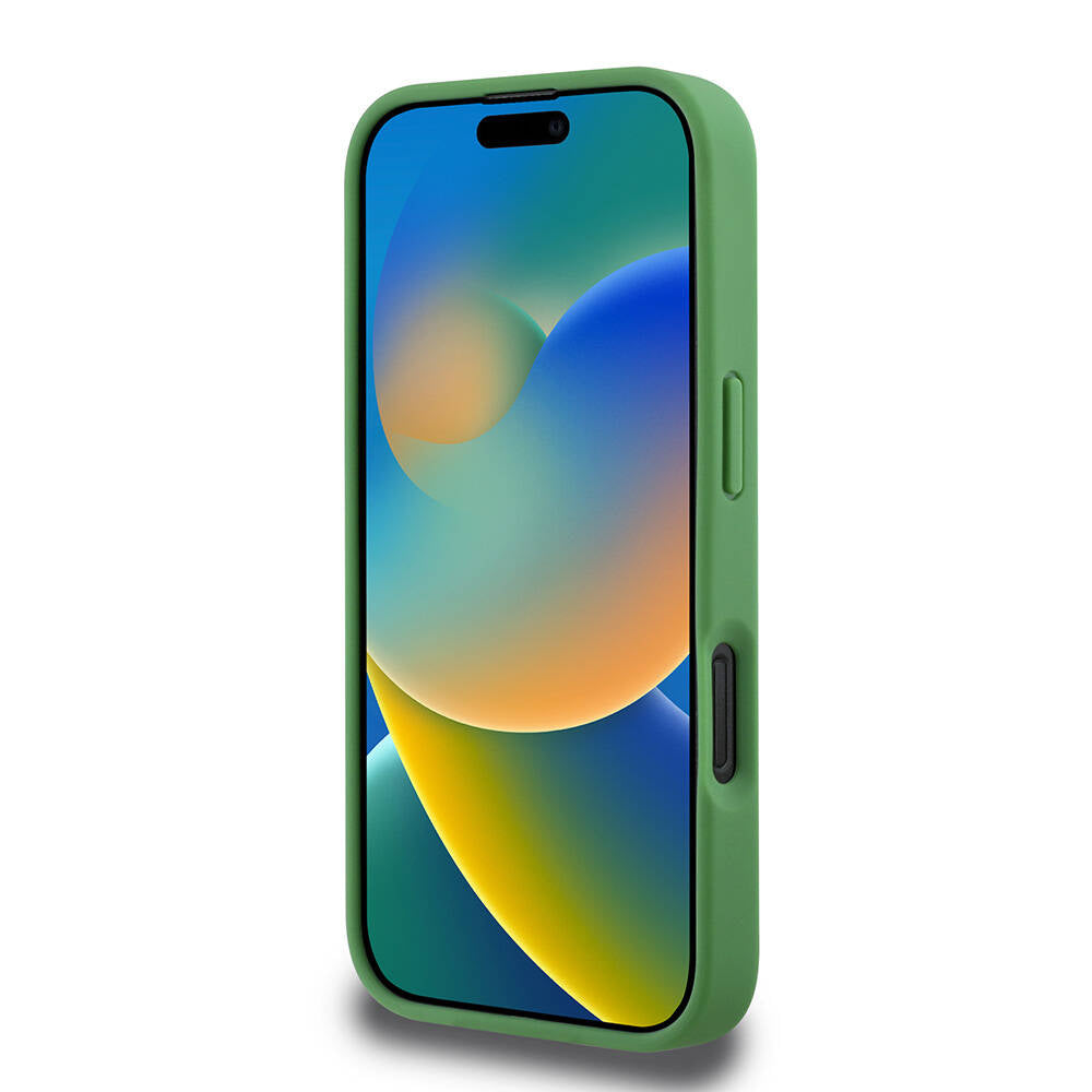 iPhone 16 Kılıf Lacoste orijinal Lisanslı PU Pike Desenli Arka Yüzey İkonik Timsah Dokuma Logolu Kılıf