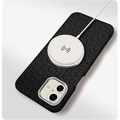 iPhone 16 Kılıf M-Safe Şarj Özellikli Zore Paris Vax Sert PC Kılıf