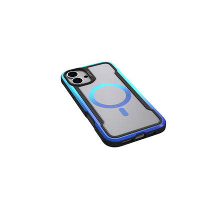iPhone 16 Kılıf M-safe Şarj Özellikli Airbagli Raptic Shield 2.0 Serisi Şeffaf Arka Yüzey Kılıf