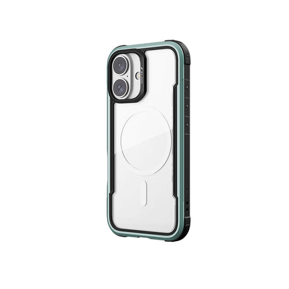iPhone 16 Kılıf M-safe Şarj Özellikli Airbagli Raptic Shield Serisi Şeffaf Arka Yüzey Kılıf