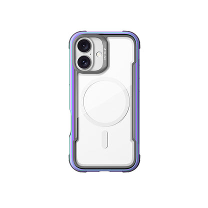 iPhone 16 Kılıf M-safe Şarj Özellikli Airbagli Raptic Shield Serisi Şeffaf Arka Yüzey Kılıf