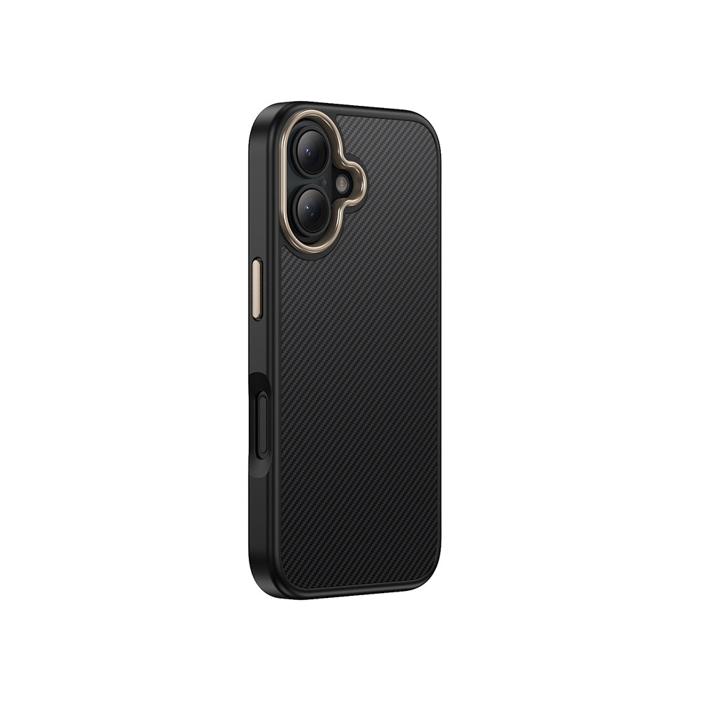 iPhone 16 Kılıf M-safe Şarj Özellikli Karbon Fiber Görünümlü Zore Antina Kılıf