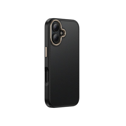 iPhone 16 Kılıf M-safe Şarj Özellikli Karbon Fiber Görünümlü Zore Antina Kılıf