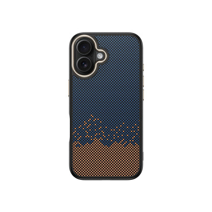 iPhone 16 Kılıf M-safe Şarj Özellikli Karbon Fiber Görünümlü Zore Antina Kılıf