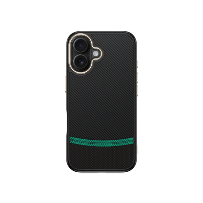 iPhone 16 Kılıf M-safe Şarj Özellikli Karbon Fiber Görünümlü Zore Antina Kılıf