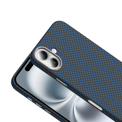 iPhone 16 Kılıf M-safe Şarj Özellikli Karbon Fiber Görünümlü Zore Gros Kılıf