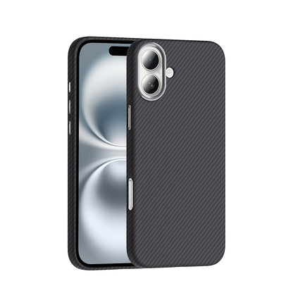 iPhone 16 Kılıf M-safe Şarj Özellikli Karbon Fiber Görünümlü Zore Gros Kılıf