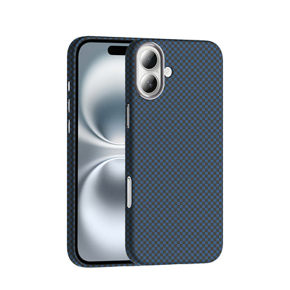 iPhone 16 Kılıf M-safe Şarj Özellikli Karbon Fiber Görünümlü Zore Gros Kılıf