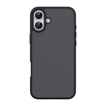 iPhone 16 Kılıf M-safe Şarj Özellikli Karbon Fiber Tasarımlı Zore Elnino Kılıf